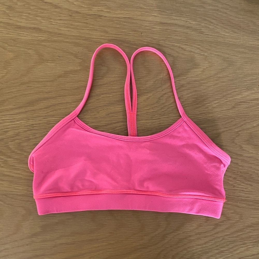 Lululemon Flow Y Bra Nulu - Pink/Orange